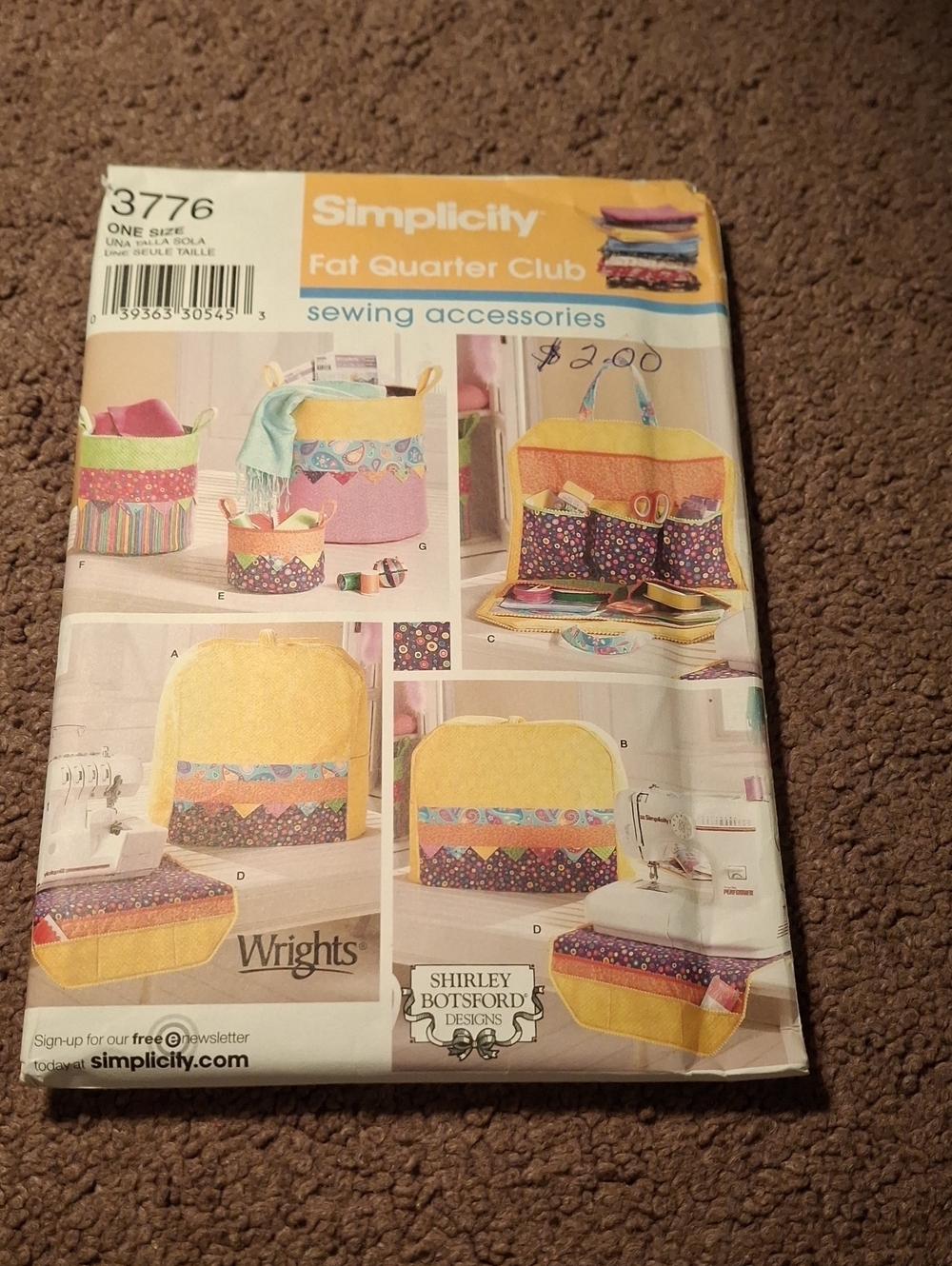 3776 Simplicity Pattern